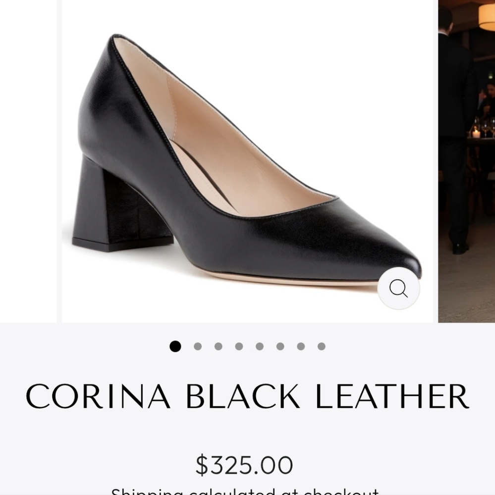 BEAUTIISOLES By Robyn Shreiber Corina Black Leather Made In Italy - Picture 2 of 11